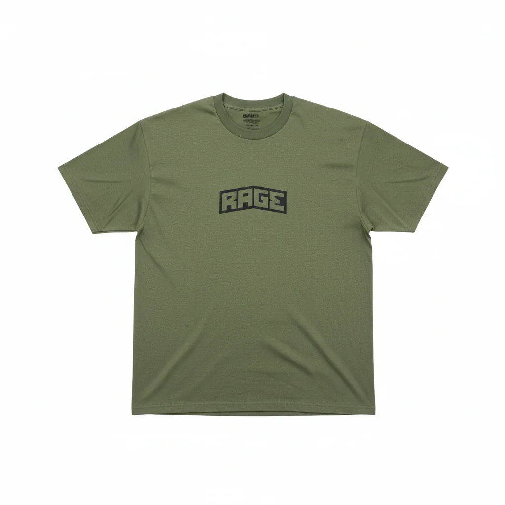 LOGO T-SHIRT - GREEN - Rage Rage Rage