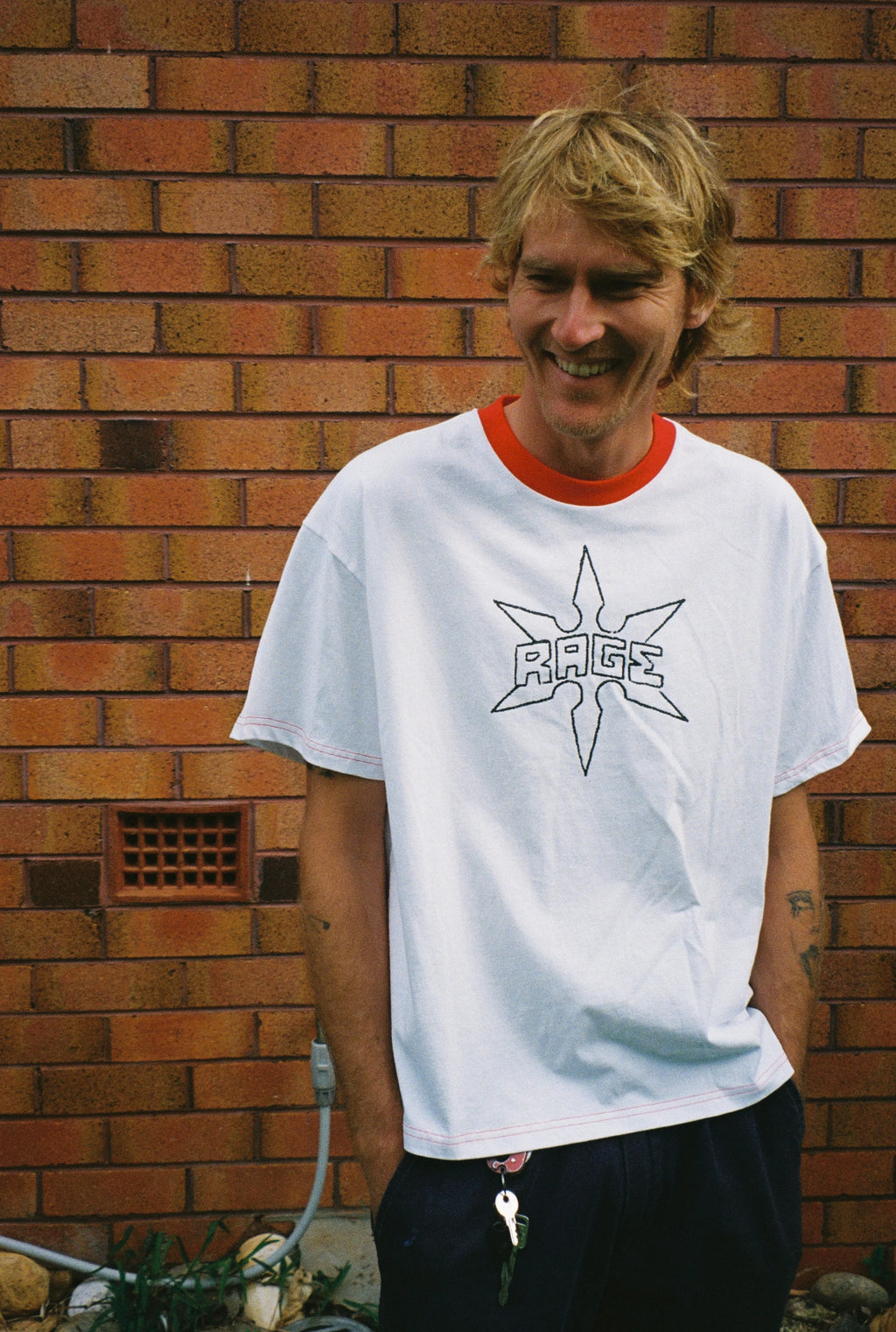 STAR RINGER T-SHIRT - WHITE - Rage Rage Rage