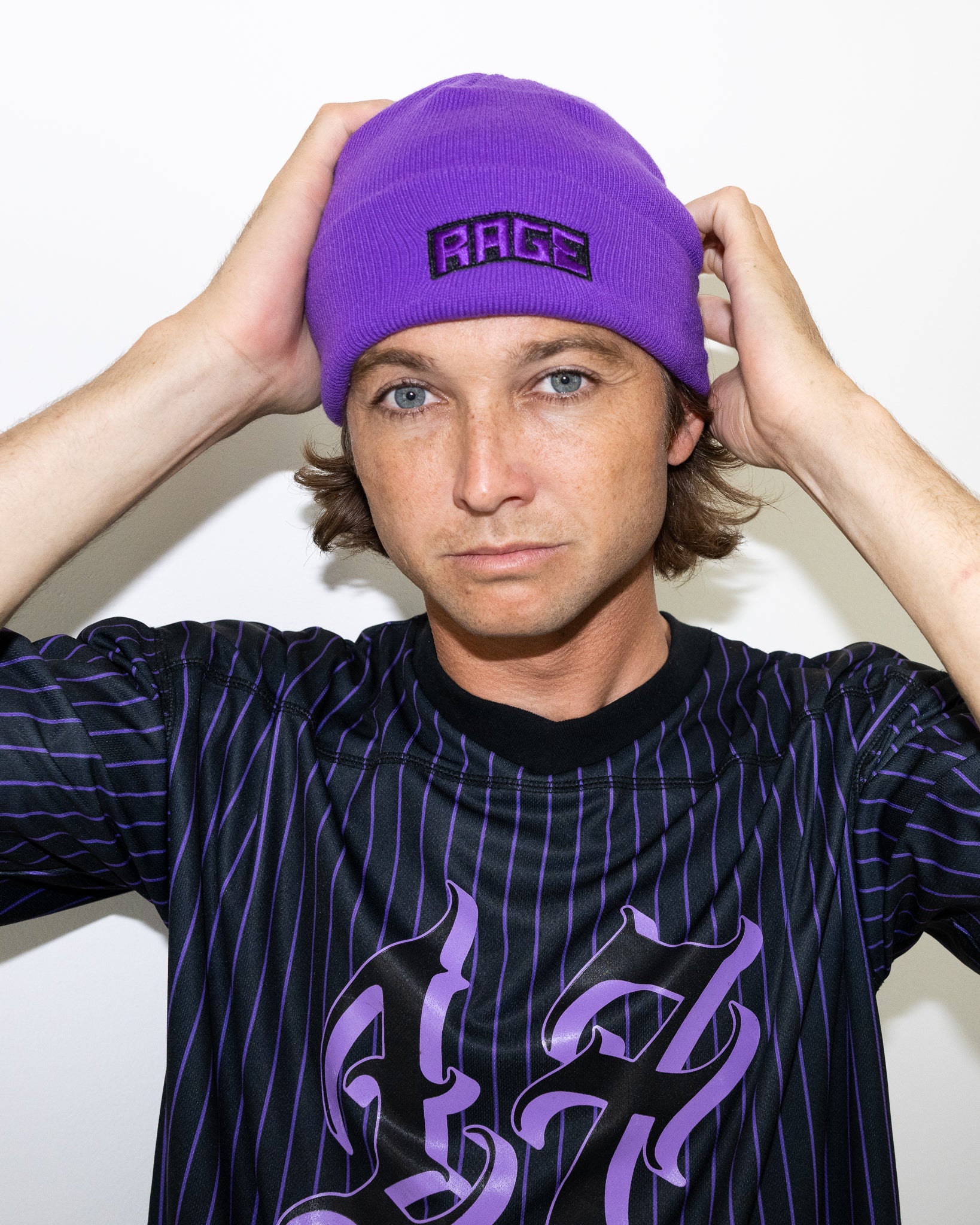 LOGO BEANIE - PURPLE