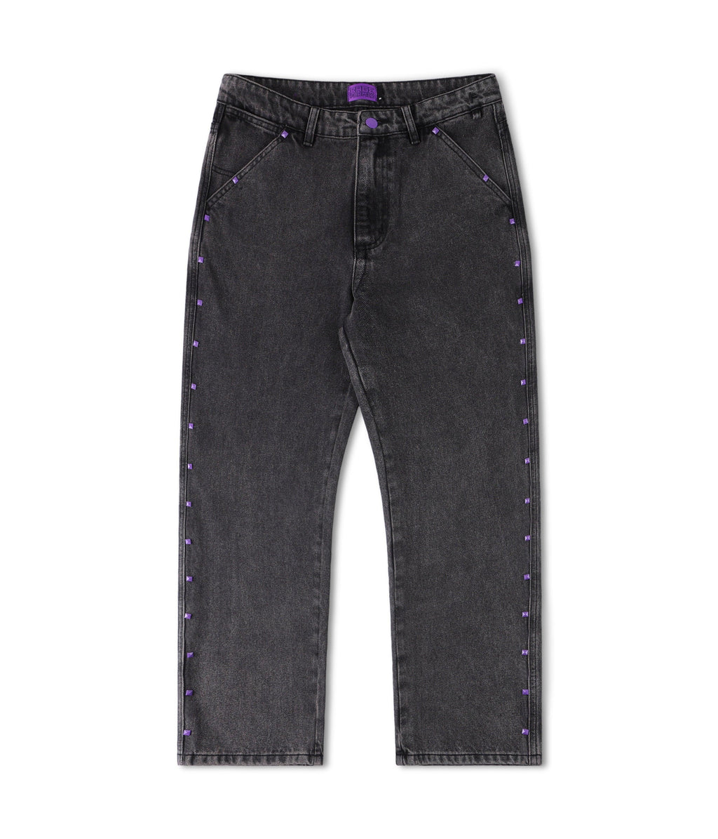 STUDDED DENIM PANT | RAGE X FORMER