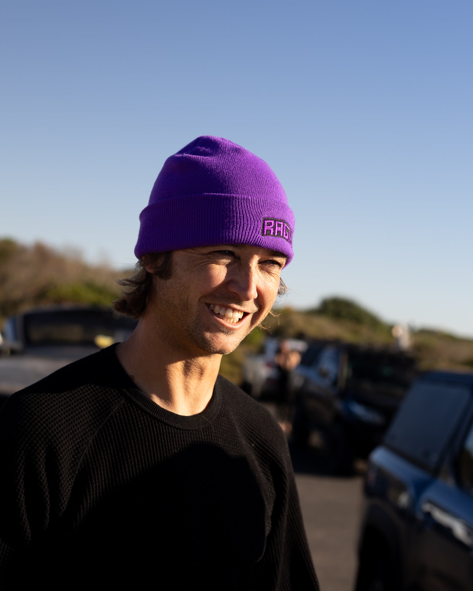 LOGO BEANIE - PURPLE