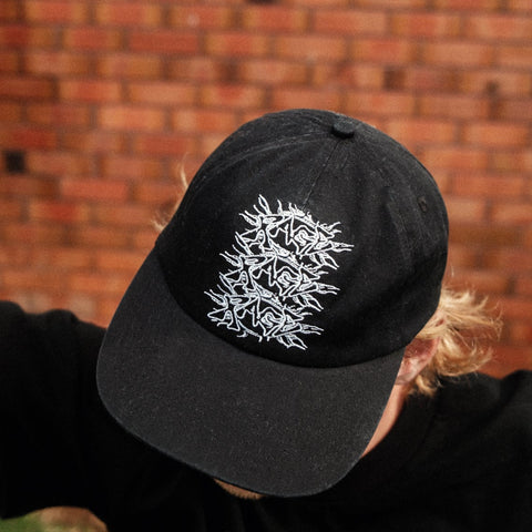 RAGERAGERAGE CAP - BLACK