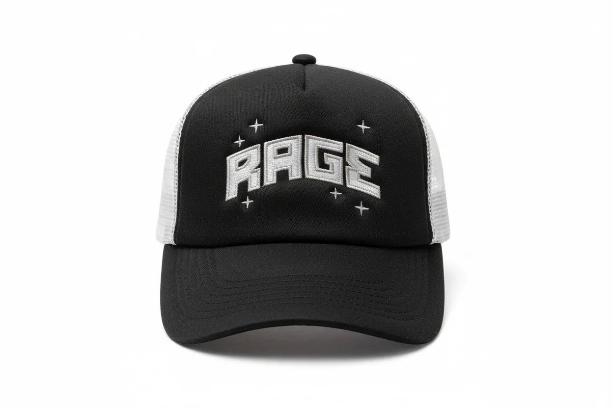 SHINE FOAM TRUCKER - BLACK - Rage Rage Rage