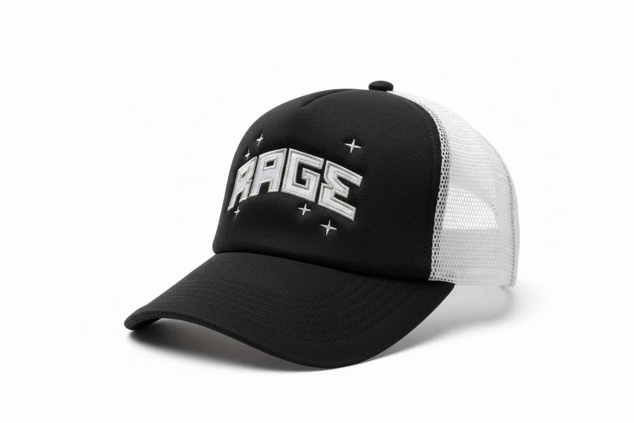 SHINE FOAM TRUCKER - BLACK - Rage Rage Rage