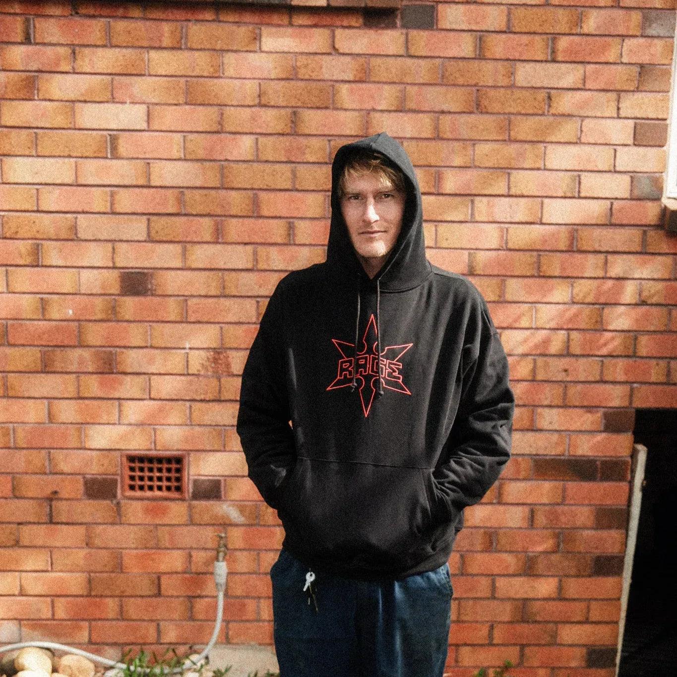SHURIKEN HOOD - BLACK - RAGE RAGE RAGE