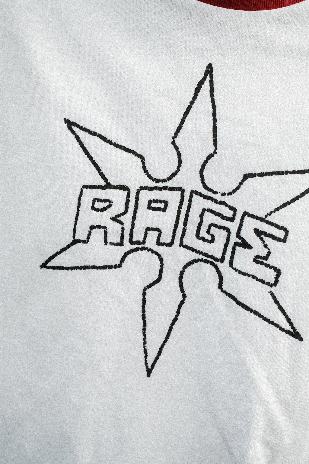 STAR RINGER T-SHIRT - WHITE - Rage Rage Rage