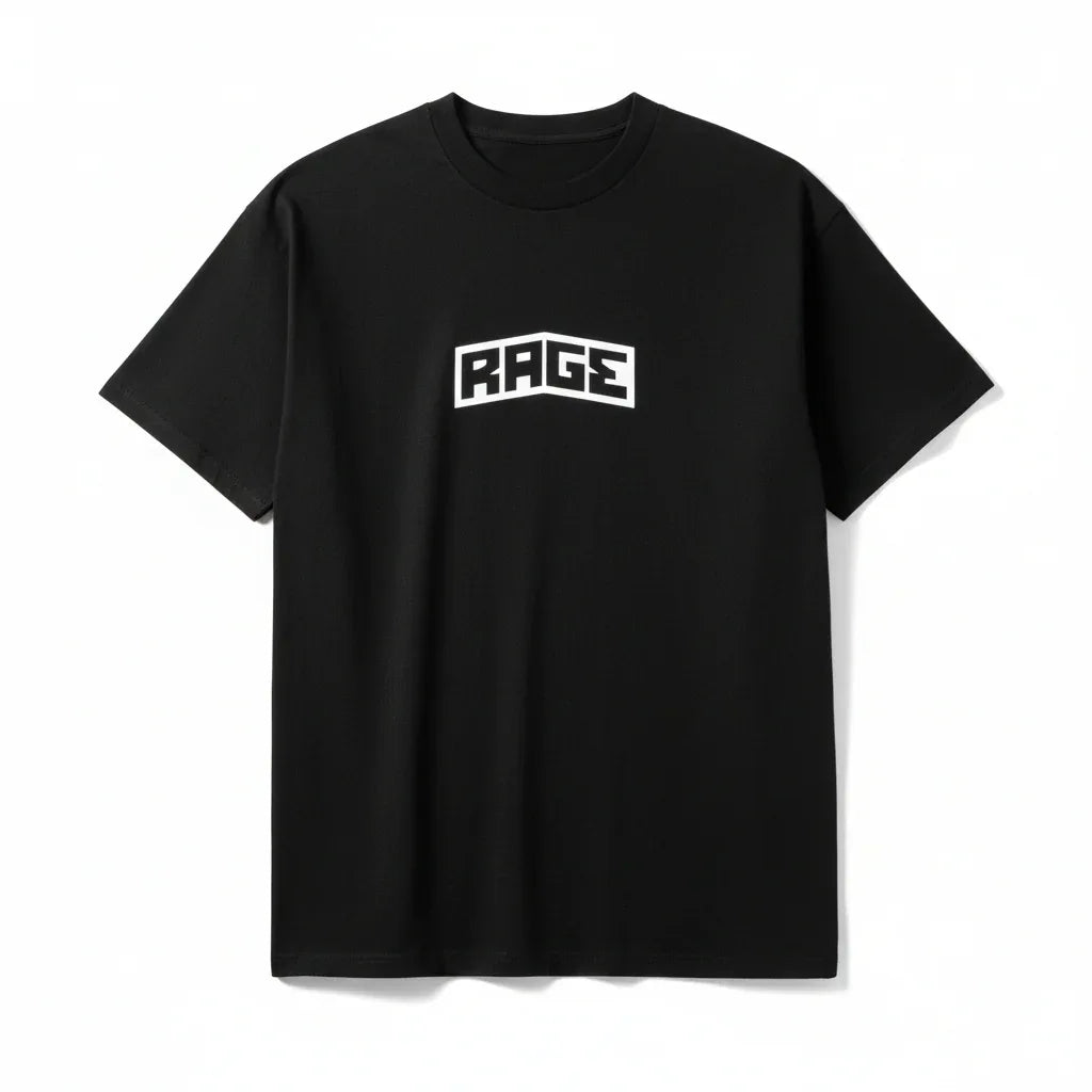 LOGO T-SHIRT - BLACK - Rage Rage Rage