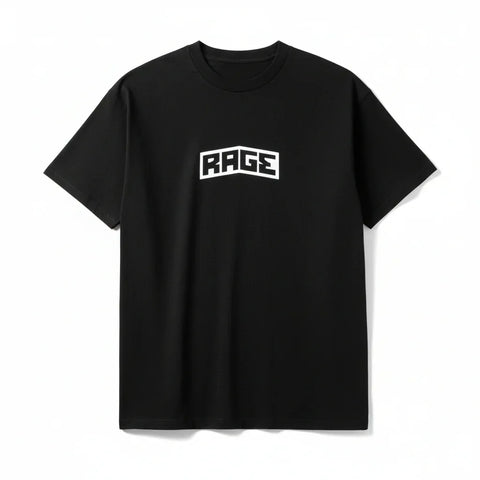 LOGO T-SHIRT - BLACK - Rage Rage Rage