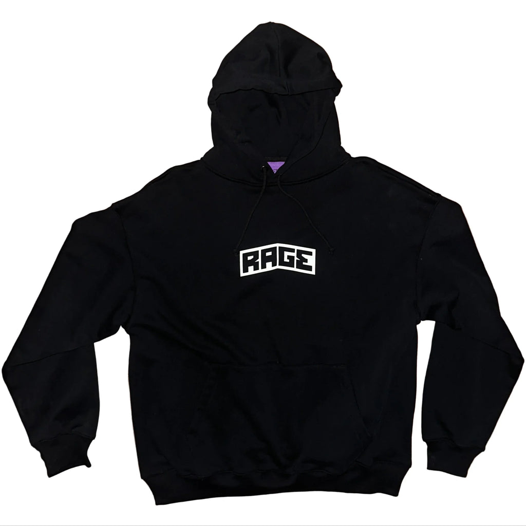 LOGO HOOD - BLACK - Rage Rage Rage