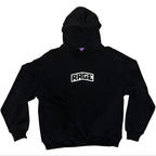 LOGO HOOD - BLACK - RAGE RAGE RAGE