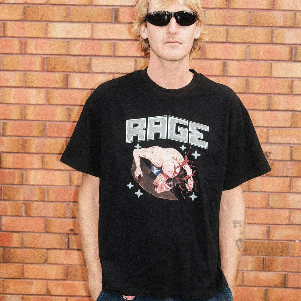 ANIME VICE T-SHIRT - BLACK - Rage Rage Rage