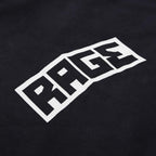 LOGO HOOD - BLACK - RAGE RAGE RAGE