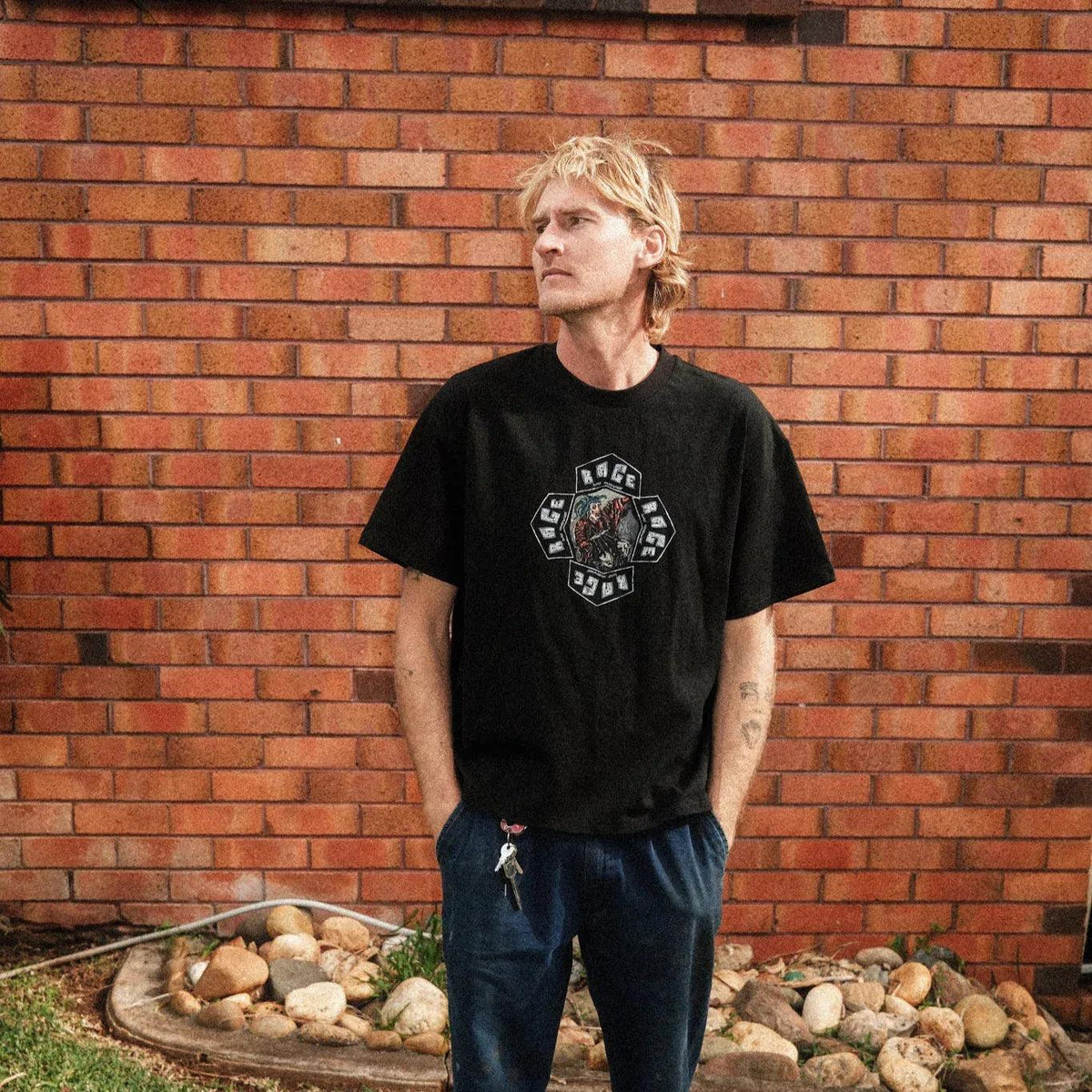HARDWARE CLOWNS T-SHIRT - BLACK by RAGE RAGE RAGE