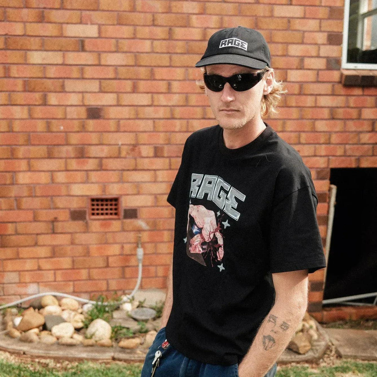 LOGO CAP - BLACK by RAGE RAGE RAGE