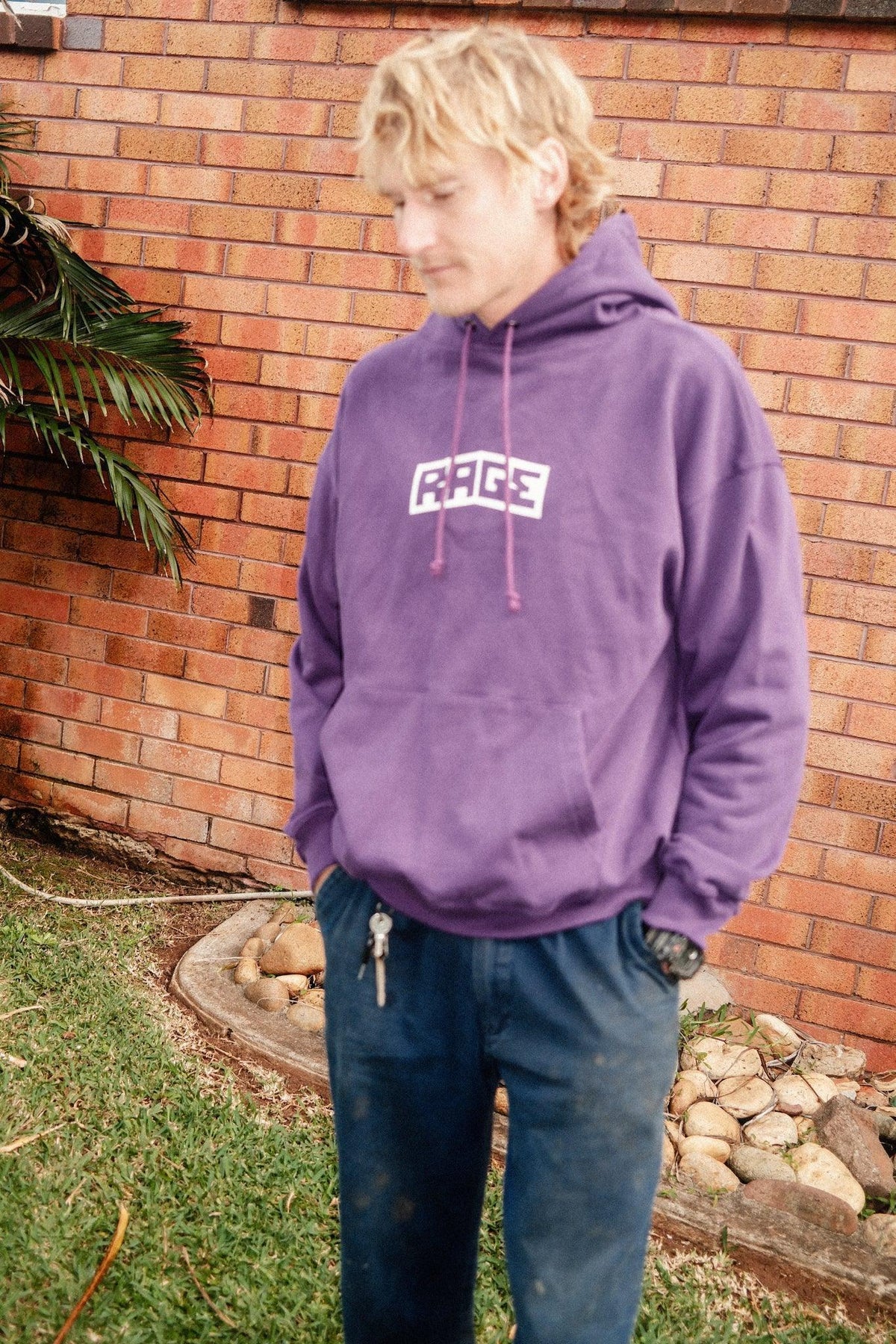 LOGO HOOD - PURPLE by RAGE RAGE RAGE