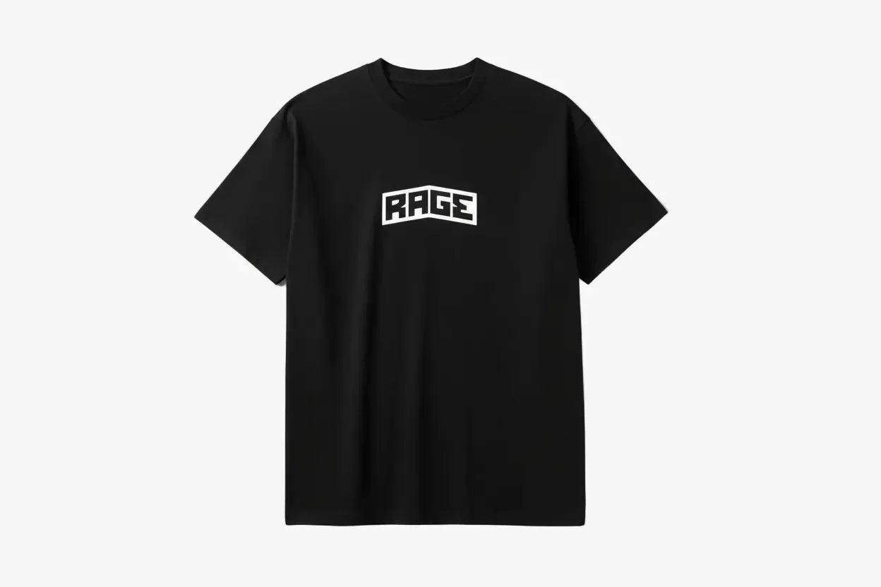 LOGO T-SHIRT - BLACK - RAGE RAGE RAGE