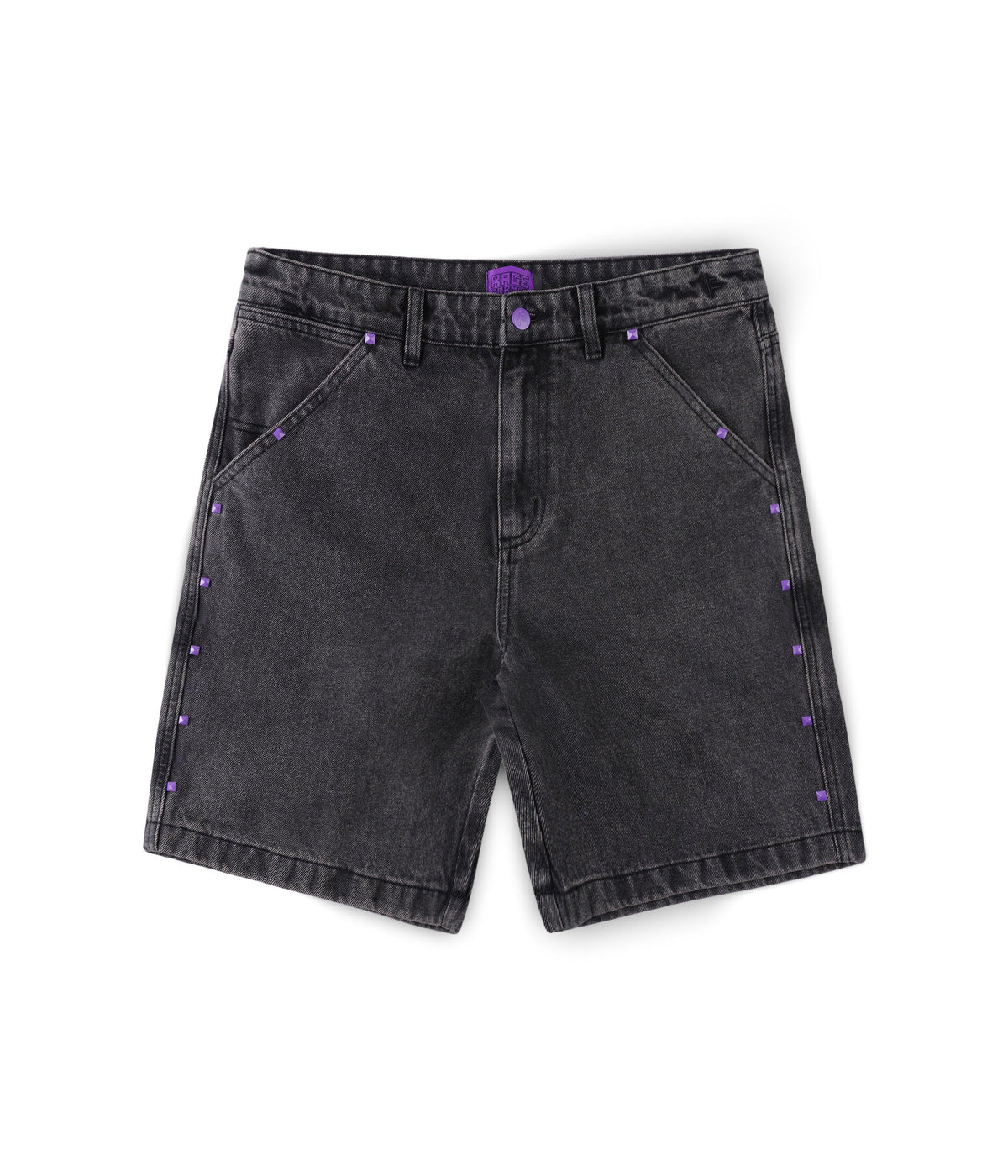 STUDDED DENIM 21" WALKHSHORT | RAGE X FORMER by RAGE RAGE RAGE